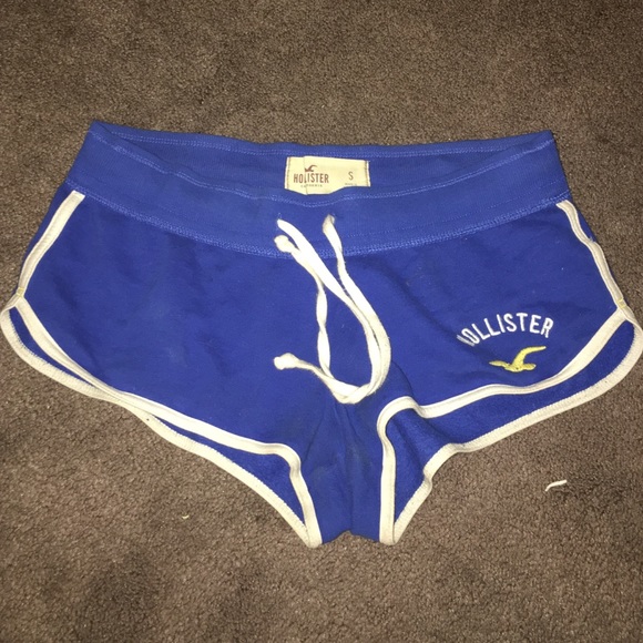 blue hollister comfy shorts