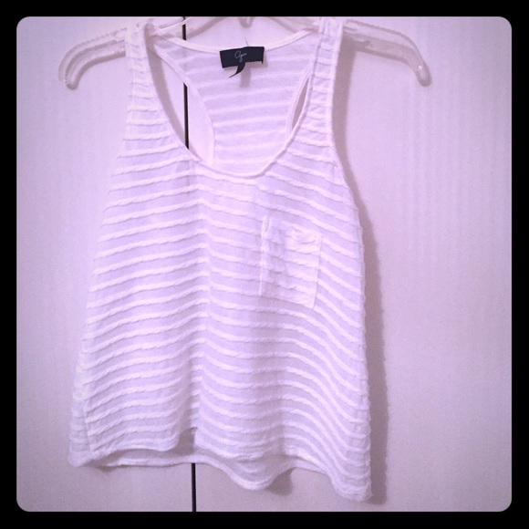 Aqua white summer top
