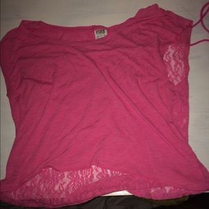 Pink lace t shirt!!