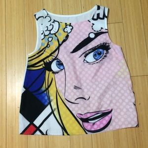 Retro pop art tank
