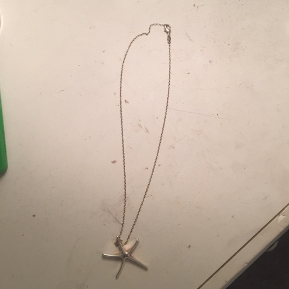 Sterling silver starfish necklace