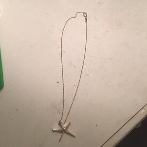Sterling silver starfish necklace