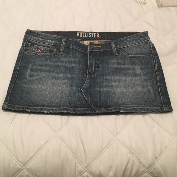 Denim mini skirt
