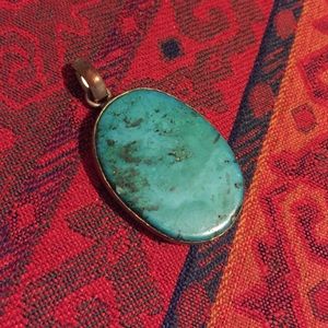 Antique-like turquoise necklace