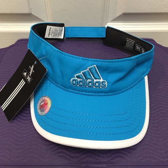 Adidas solar blue women's visor