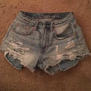 Hi rise American eagle shorts