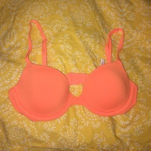 PINK neon orange bra
