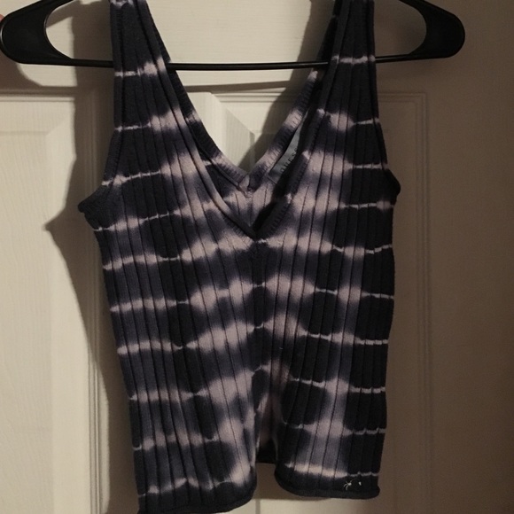 Tie dye guess crop top