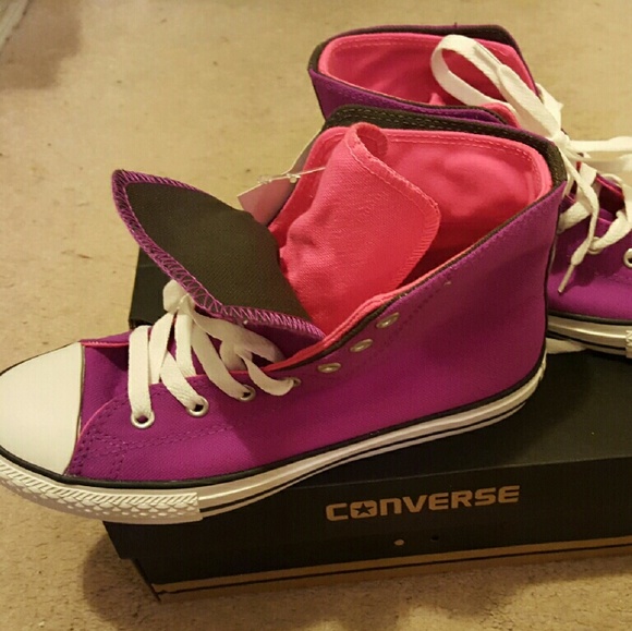 Hi top Converse sneaker . Super cute.  Brand new!