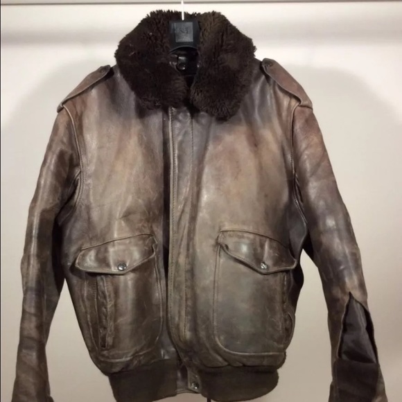 used schott leather jacket