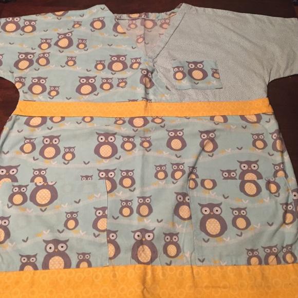 owl scrub top