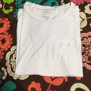 White front pocket shirt