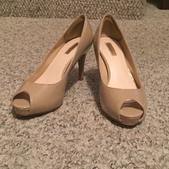 Tan high heels
