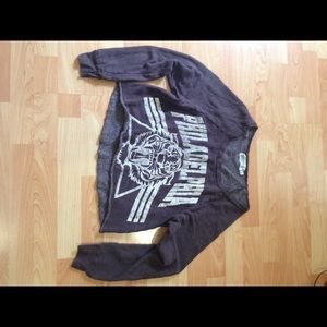 New project social tee crop sweatshirt size L