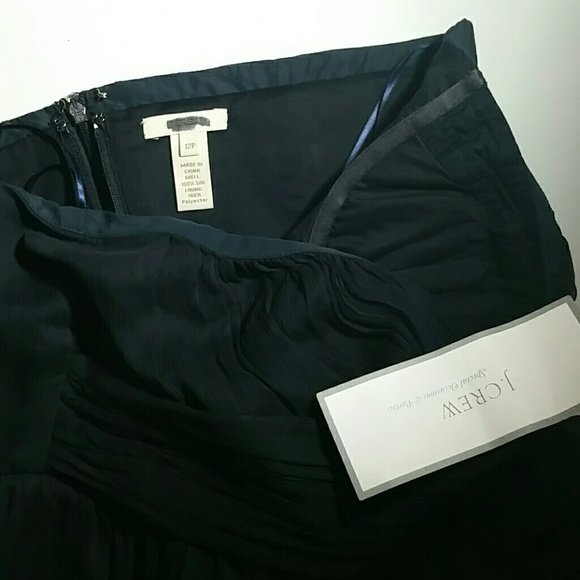 J Crew size 12 Petite Chiffon Formal Dress - Picture 3 of 4