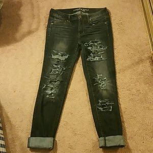 American Eagle Ripped Denim Jeans
