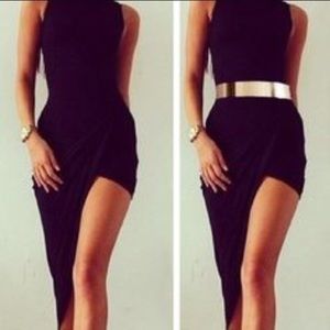 ✨Black Gold Plated Mirror Elastic Belt✨