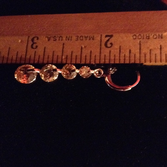 ⬇️ AMBER AND ROSE GOLD EARRING✨ - Picture 4 of 4