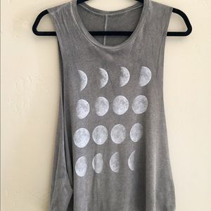 phases of the moon muscle tee