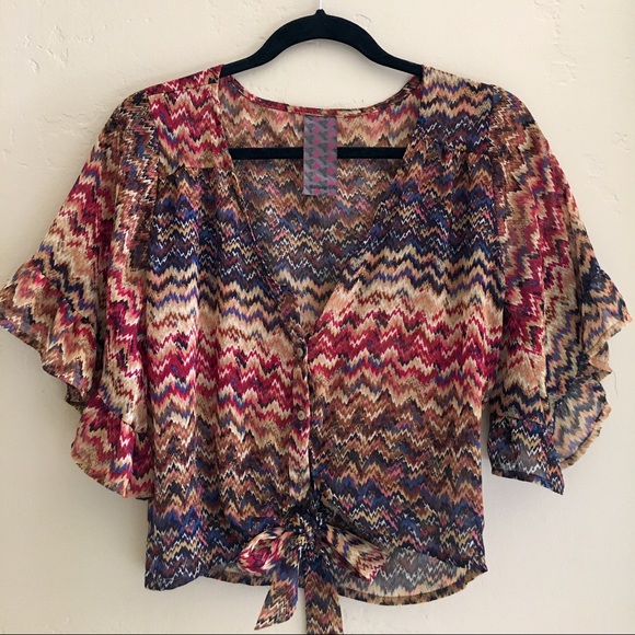 multi color top