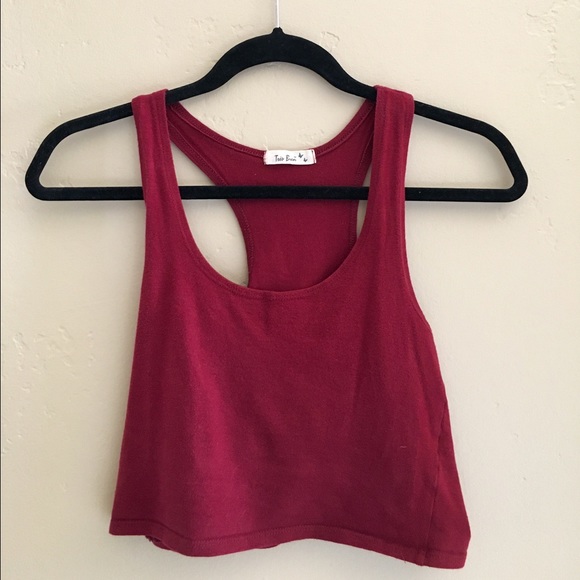 red crop top