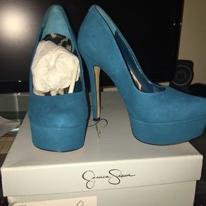 Jessica Simpson - size 6 - turquoise pumps