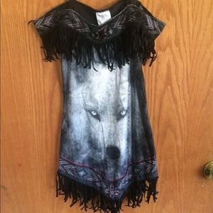 Velvet wolf dress