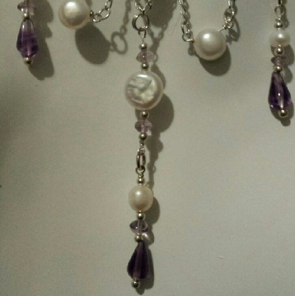 Amethyst & Pearl Set, C-10 - Picture 3 of 4