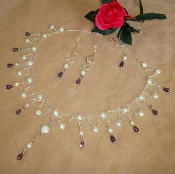 Amethyst & Pearl Set, C-10 - Picture 4 of 4
