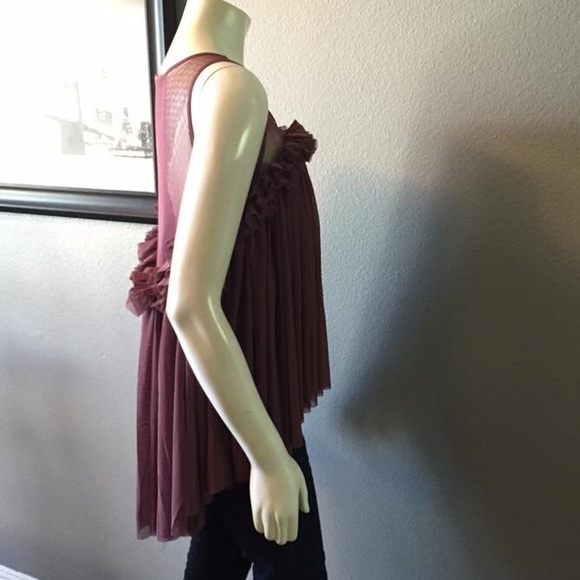 ❗️ SALE !! Trapeze style Mauve top last one - Picture 3 of 4