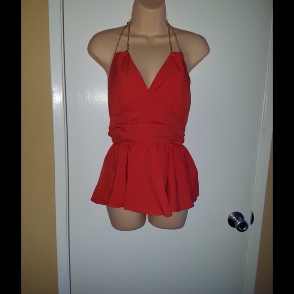 Red blouse