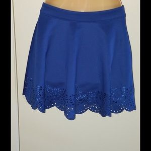 Royal blue skirt