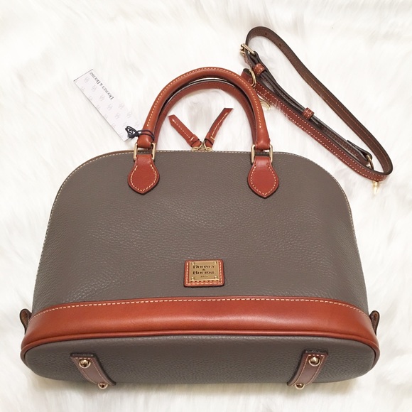 🚫SOLD NWT Dooney & Bourke Leather Zip Satchel! - Picture 4 of 4