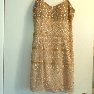Gold beaded dress