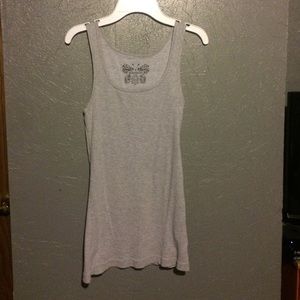 A grey tank top