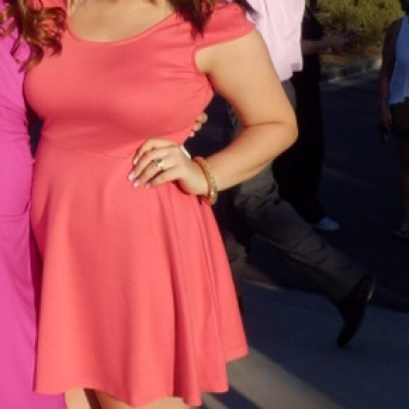 Peachy Colored Lulu's Mini Dress