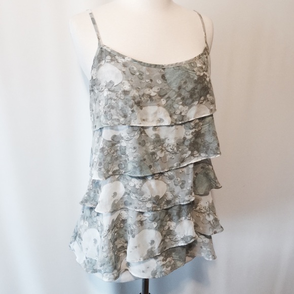 New York & Company Tops - Mint Print Multi Layered Tank Top