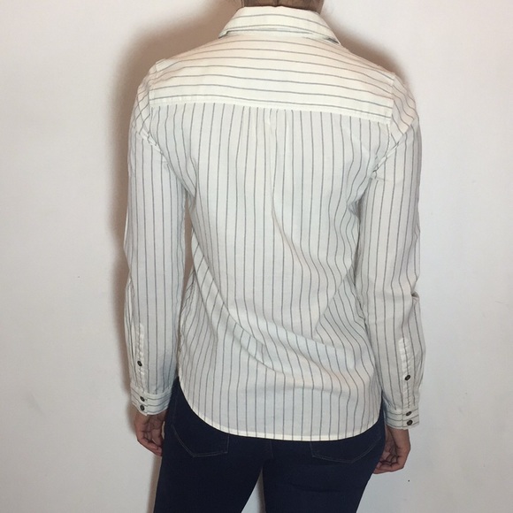 Madewell Sleeper Stripe Boyshirt - Picture 3 of 4