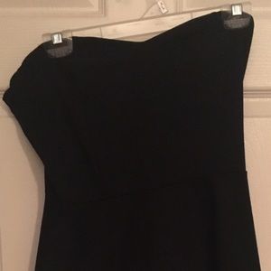Black & White Strapless Dress