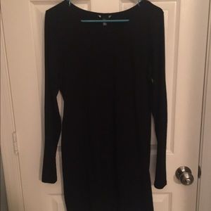 Black Long Sleeve Bodycon Mini Dress