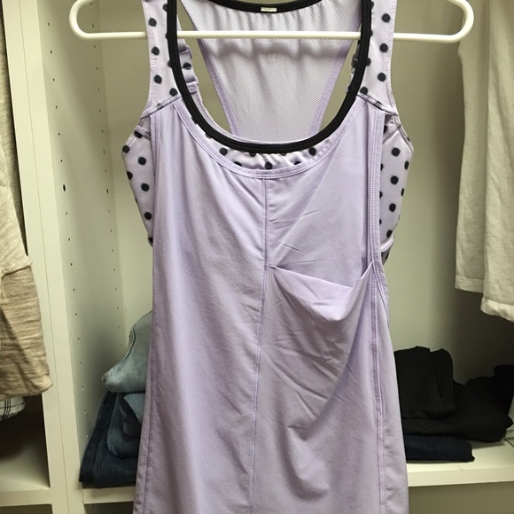Lululemon Purple & Black Athletic Top