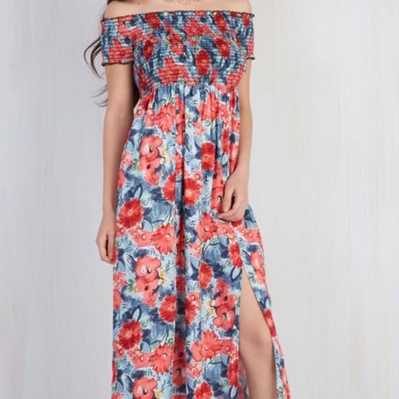 Modcloth Balcony to Beachfront maxi dress.
