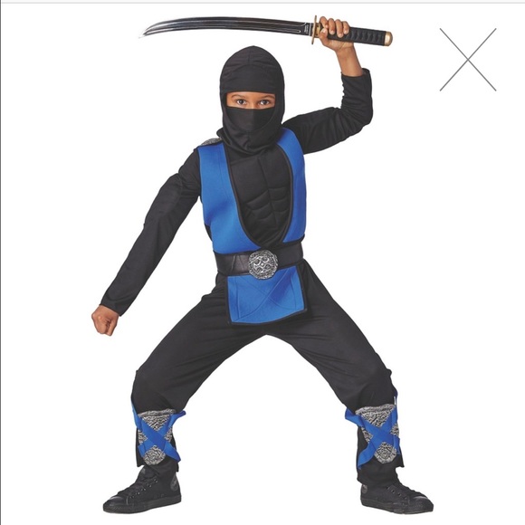 Boys muscle ninja costume