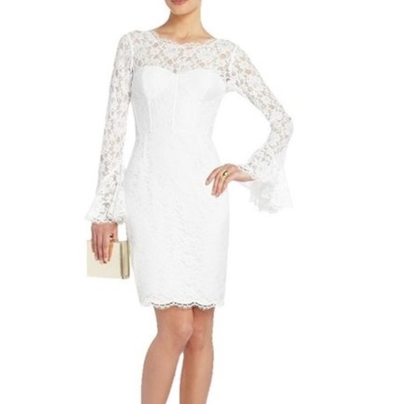 BCBG Maxazria White Lace Dress