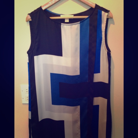 Michael Koors colorblock shift dress