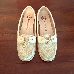 Michael Kors monogram Daisy moccasins