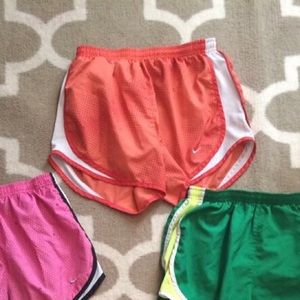 Orange women's Nike shorts small