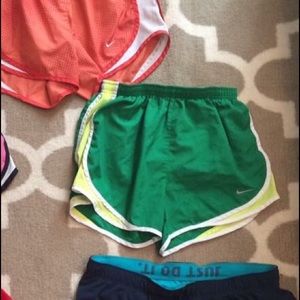 Green Nike womens shorts small