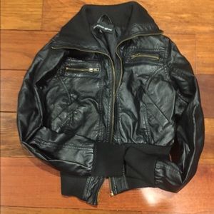 Faux leather jacket