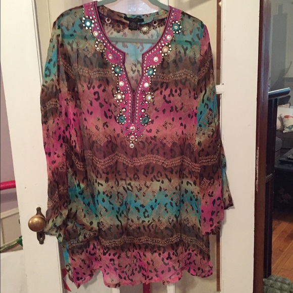 Silk ladies summer cover-up